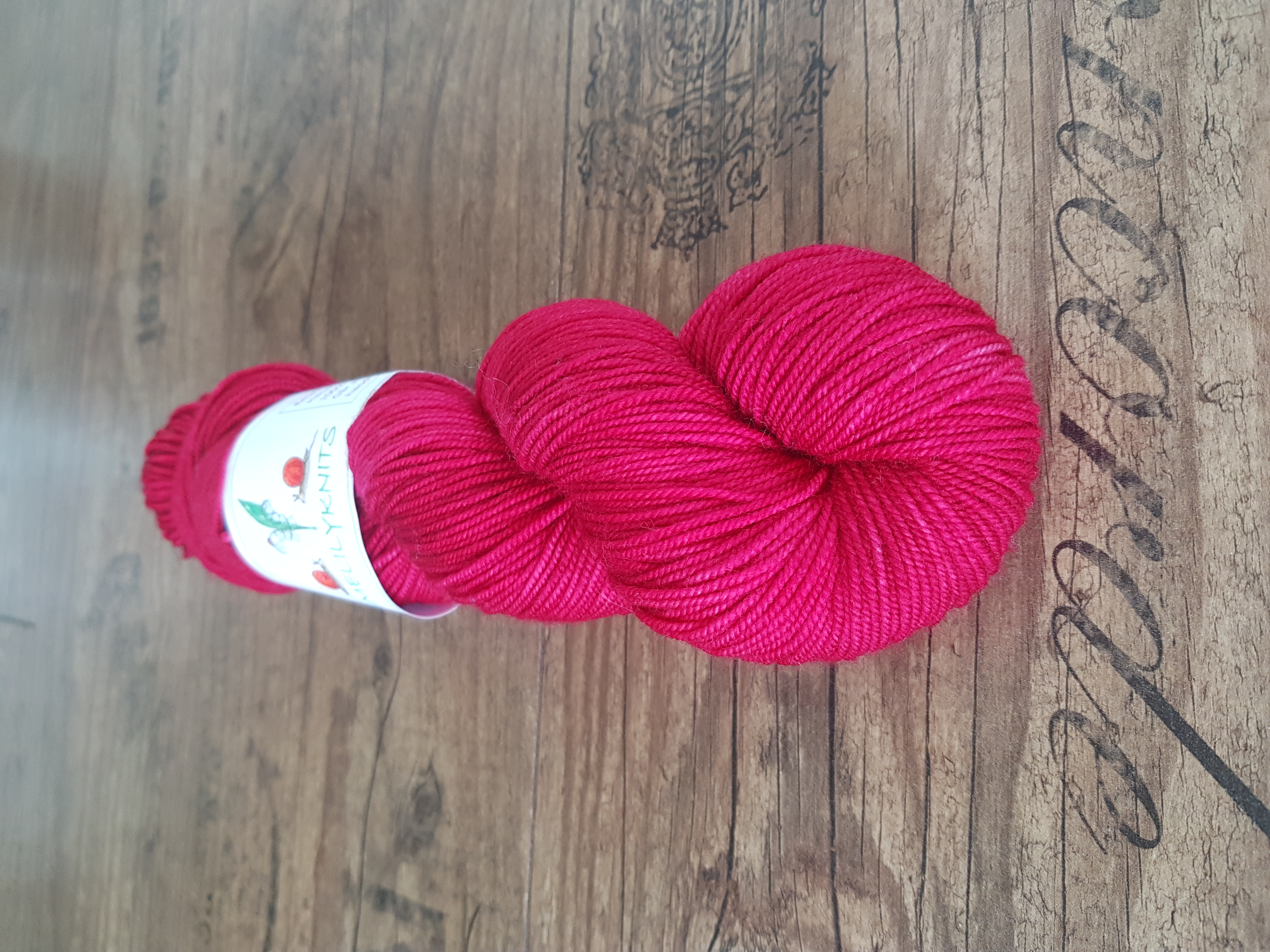 Handfärgat Merino Sport 100g Pomegranate 