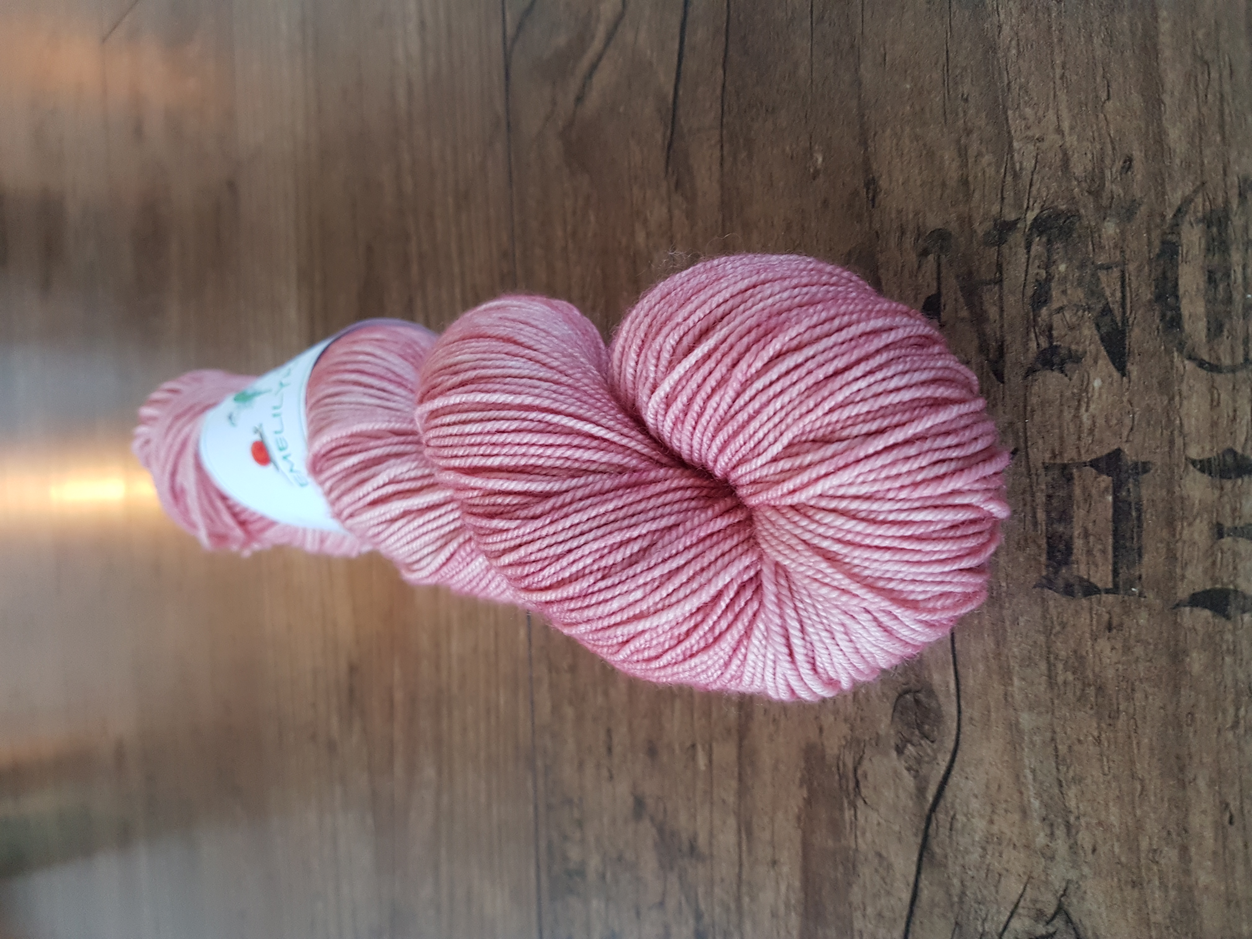 Handfärgat Merino Sport 100g  Pink Champagne