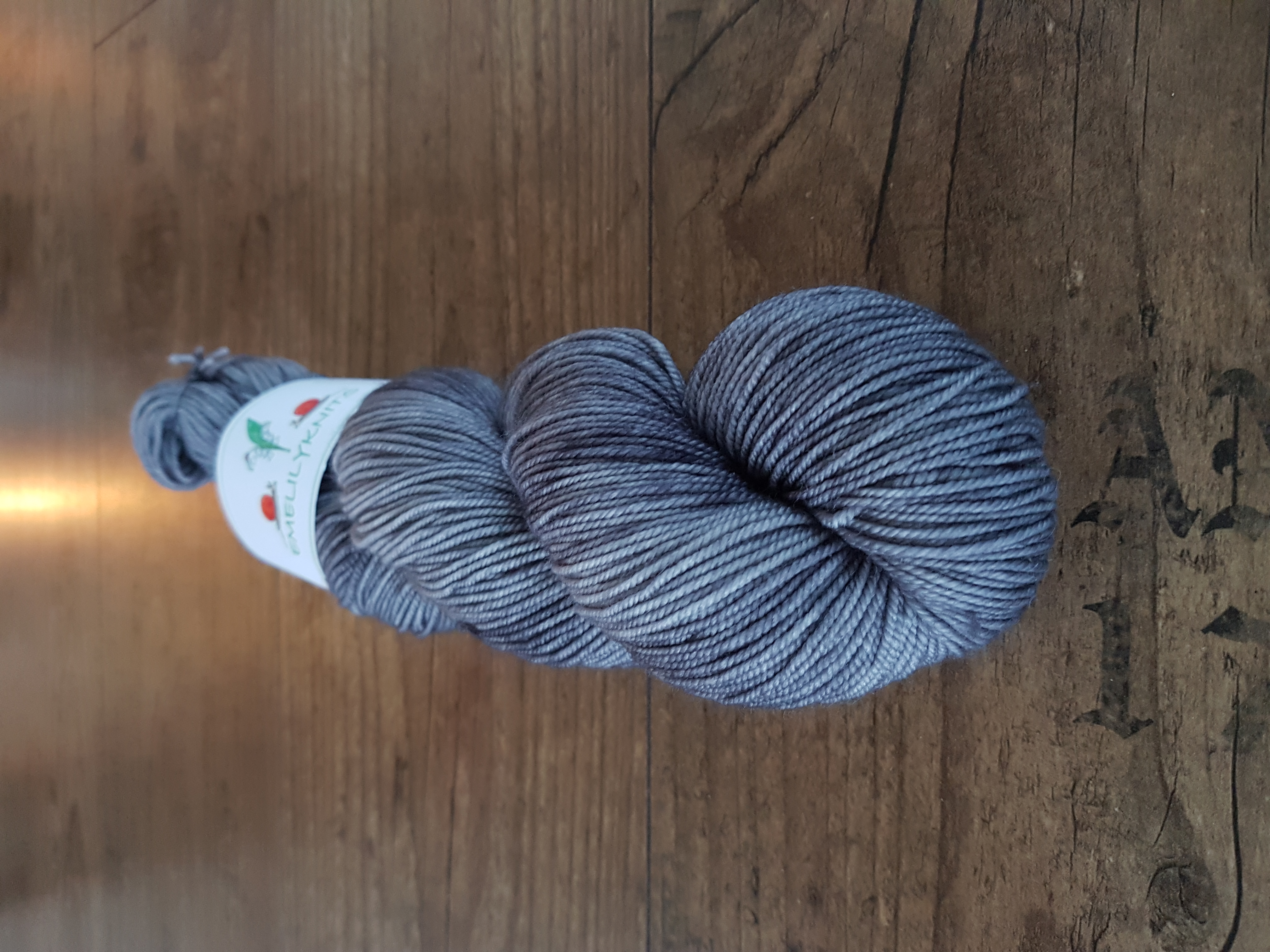Handfärgat Merino Sport 100g  Shark - 2