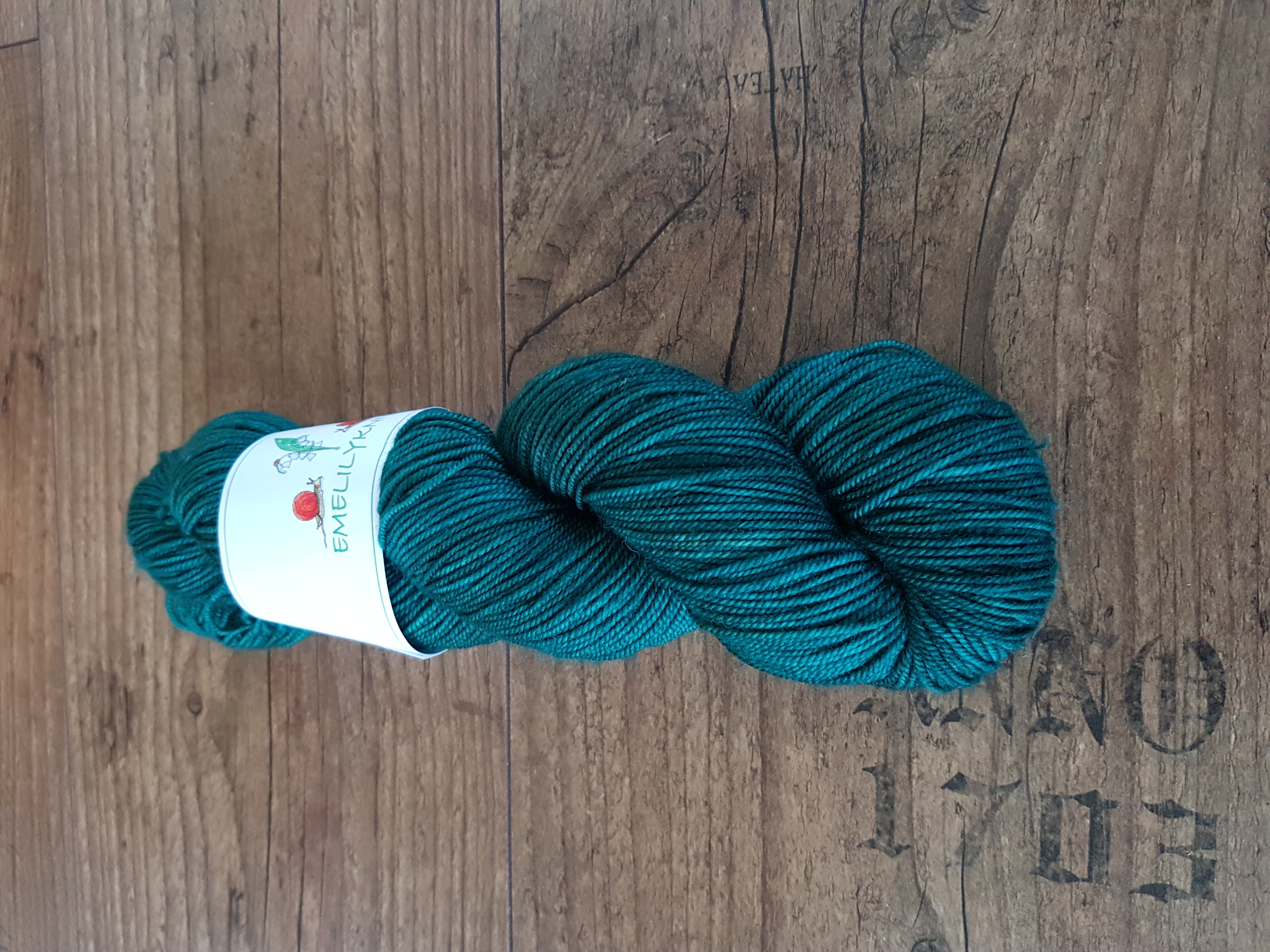 Handfärgat Merino Sport 100g  Deep water - 2