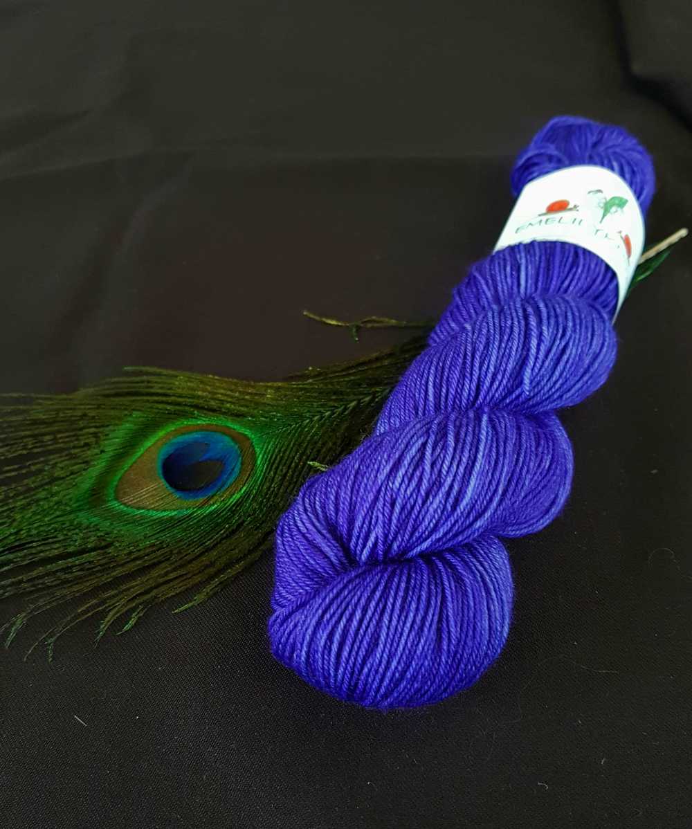 Handfärgat Sockgarn 50g  Ultra Violet 