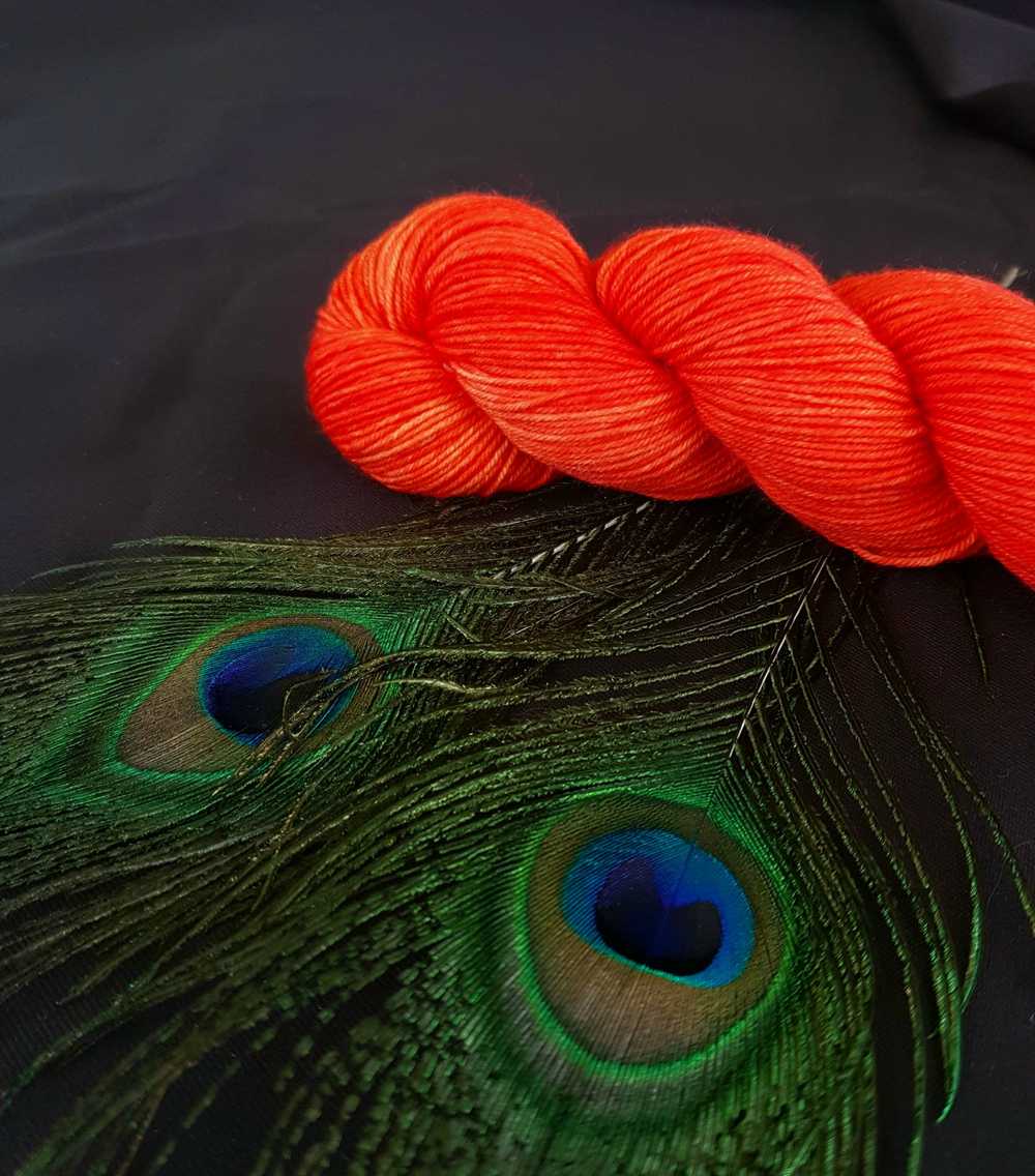 Handfärgat Sockgarn 50g  Cocktail  - 2