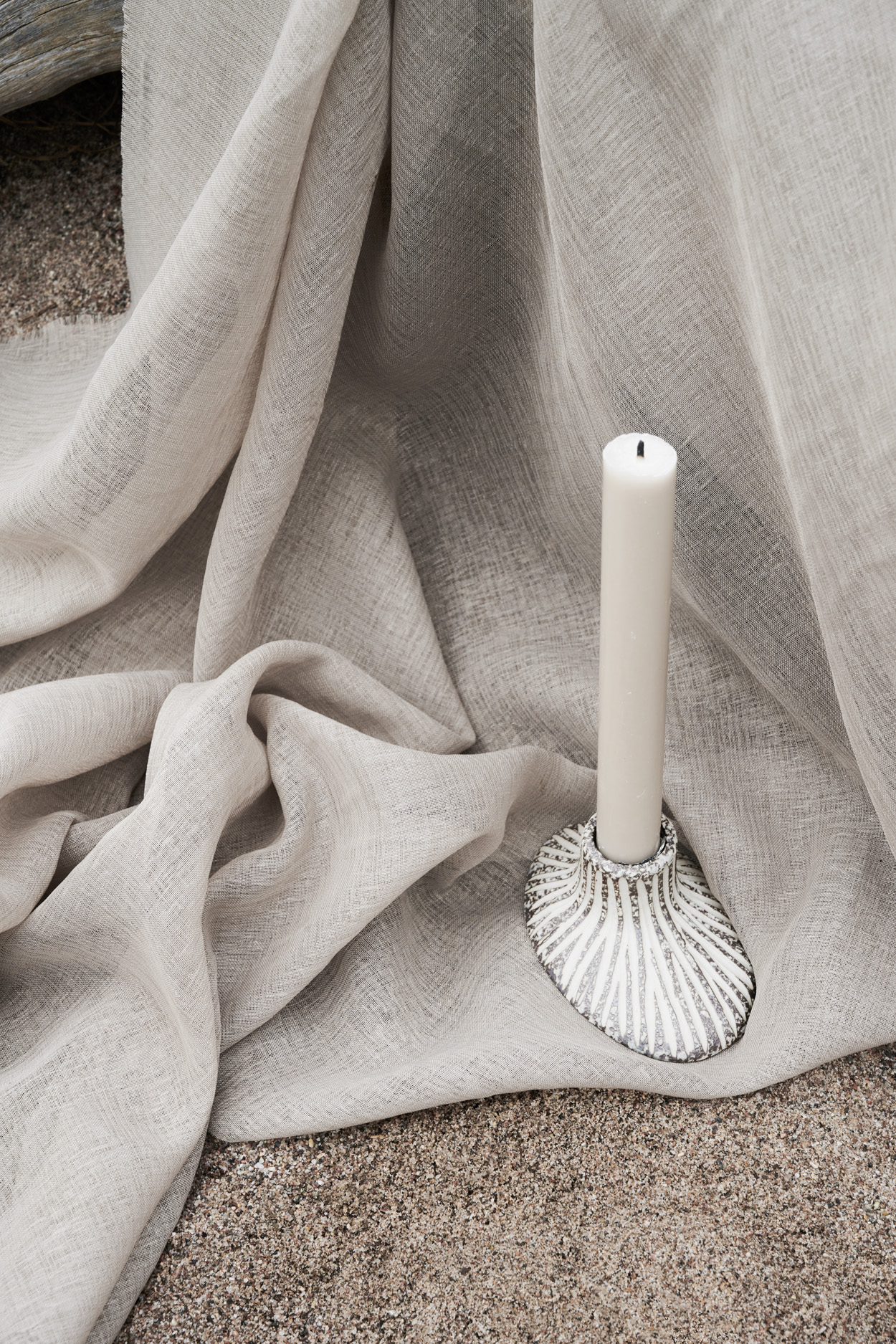 LINE Candle holder StoneStripe - 2
