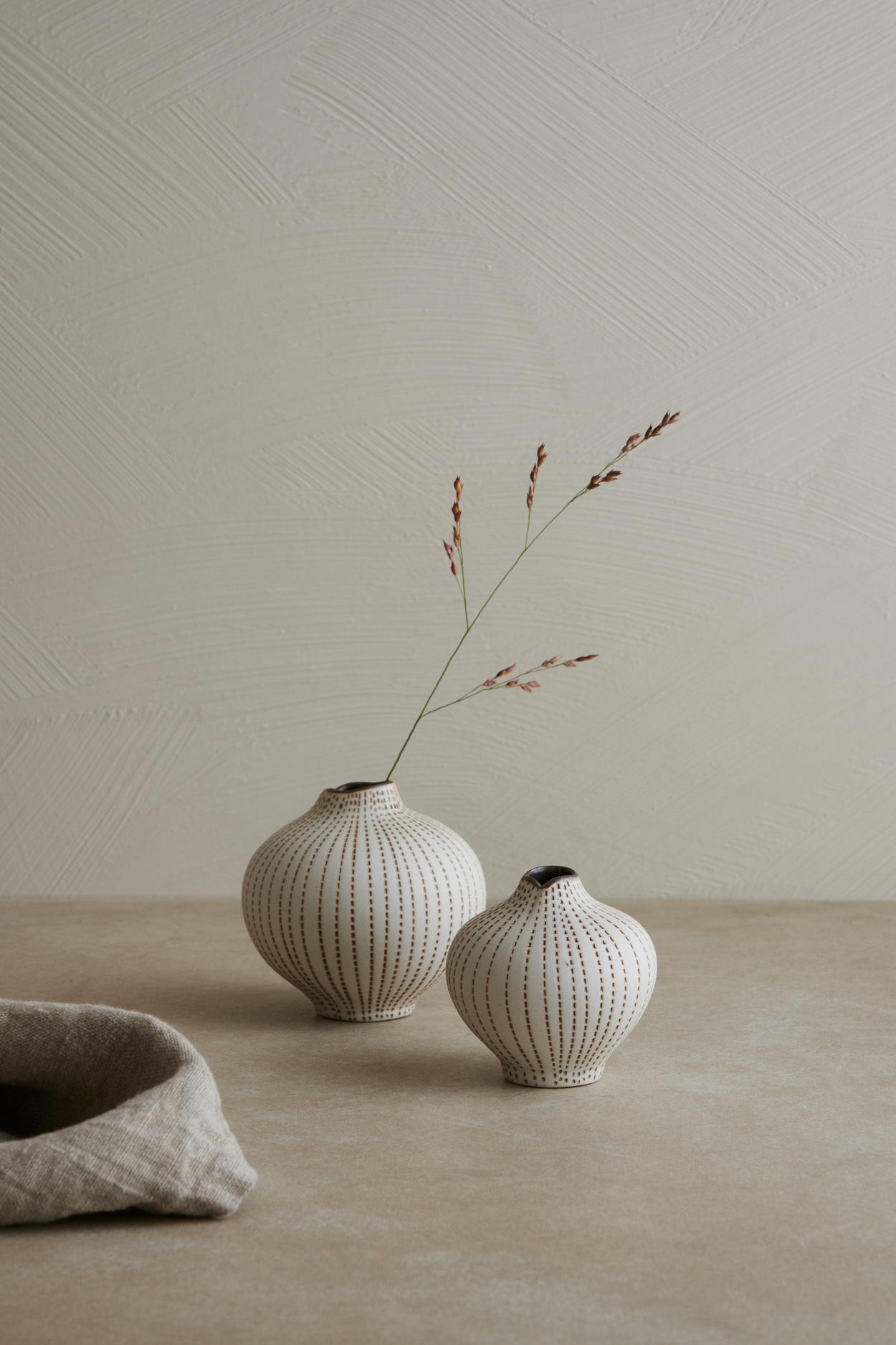 Vase LINE small BrownDots - 2