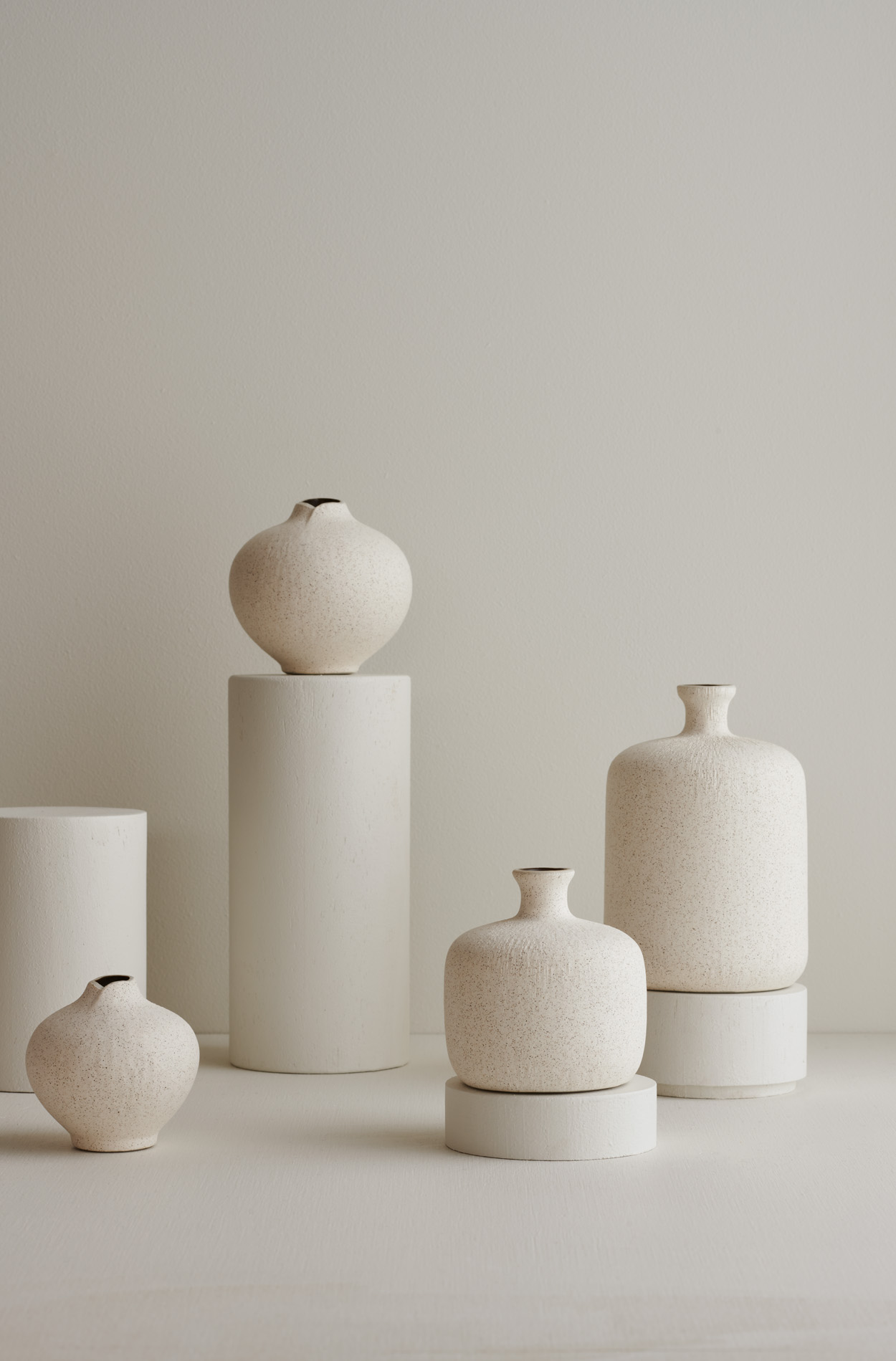 Vase New Bottle small SandWhite - 3