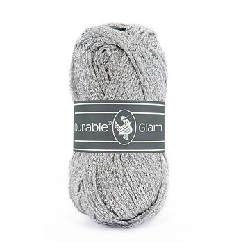 Glittergarnet Glam - silver