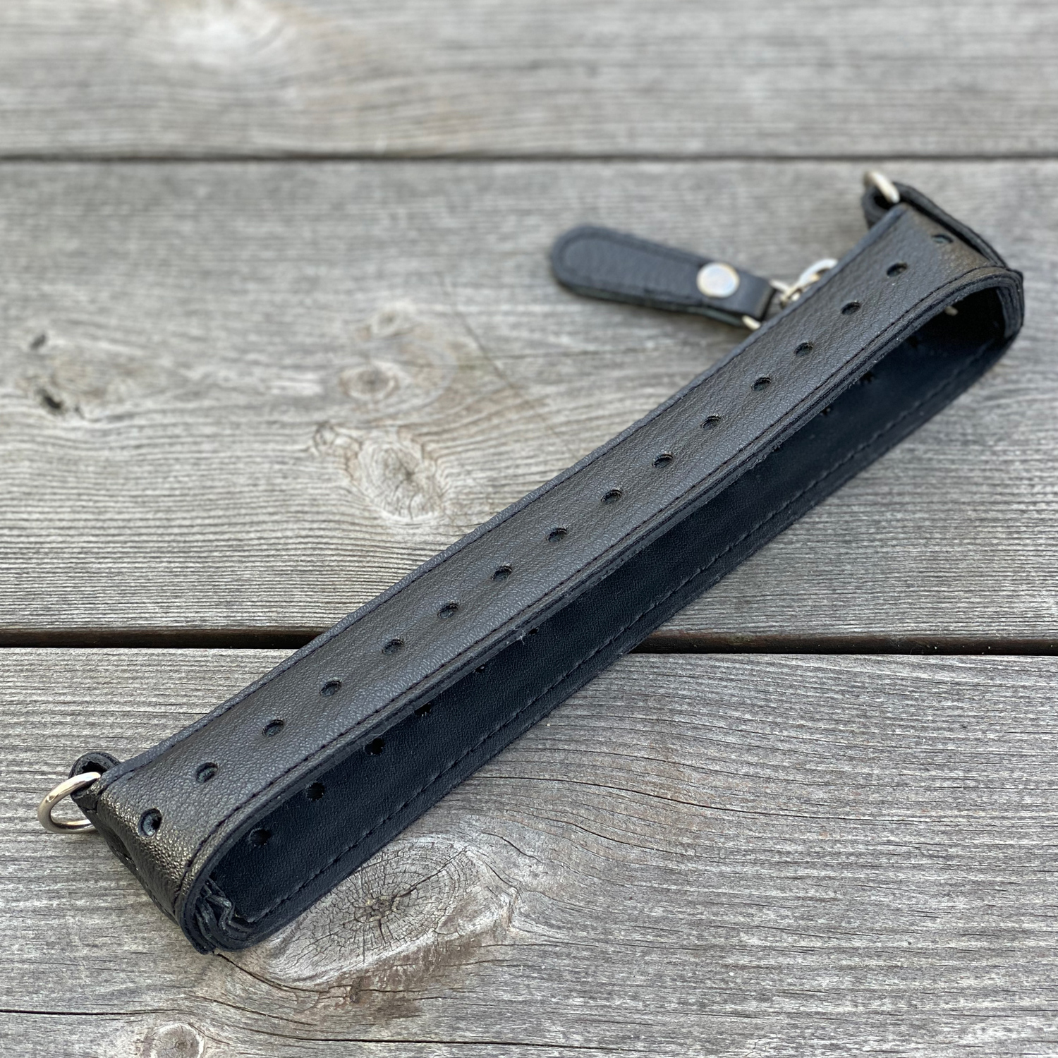 Ovandel 20 cm med dragkedja, svart - 2