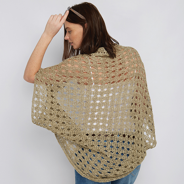 Mönster - Virkad bolerokofta "Sea Breeze Shrug" - 3