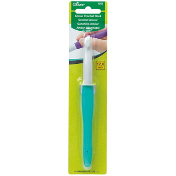 Clover Amour ergonomisk virknål 12 mm