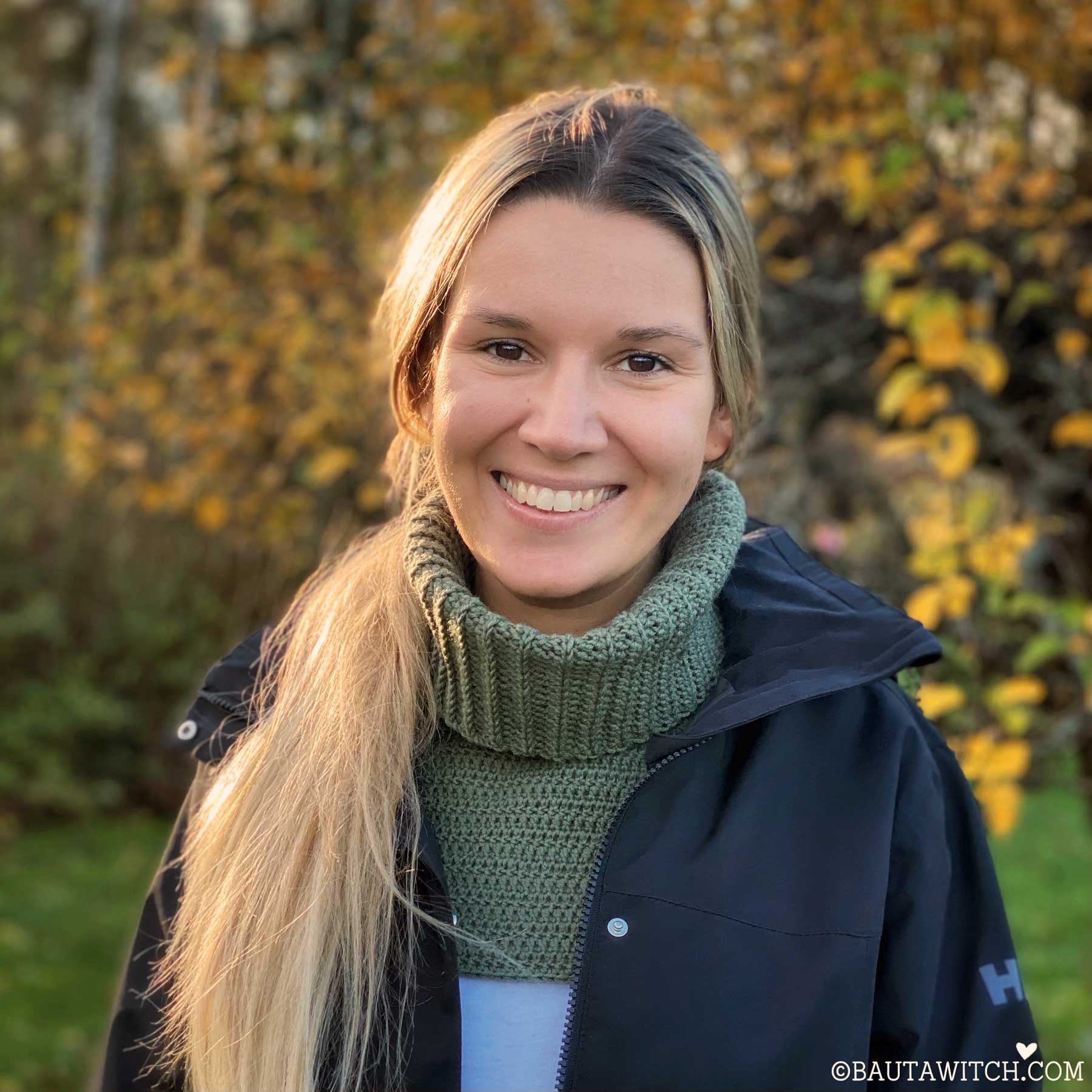 Garnpaket (3 nystan) till fuskpolo i merinoull, kaki - 4