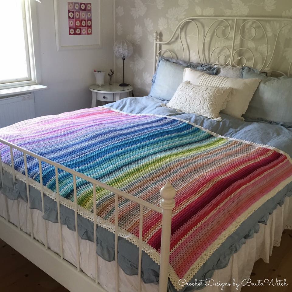Garnpaket till V-stitchpläd, 128x170cm (53 nystan) - 2