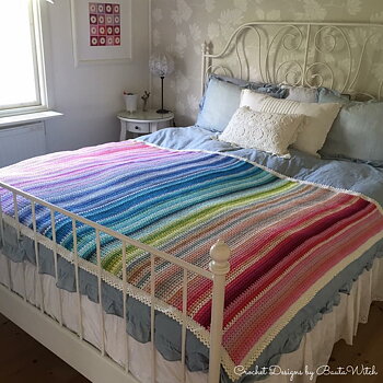 Garnpaket till V-stitchpläd, 128x170cm (53 nystan)