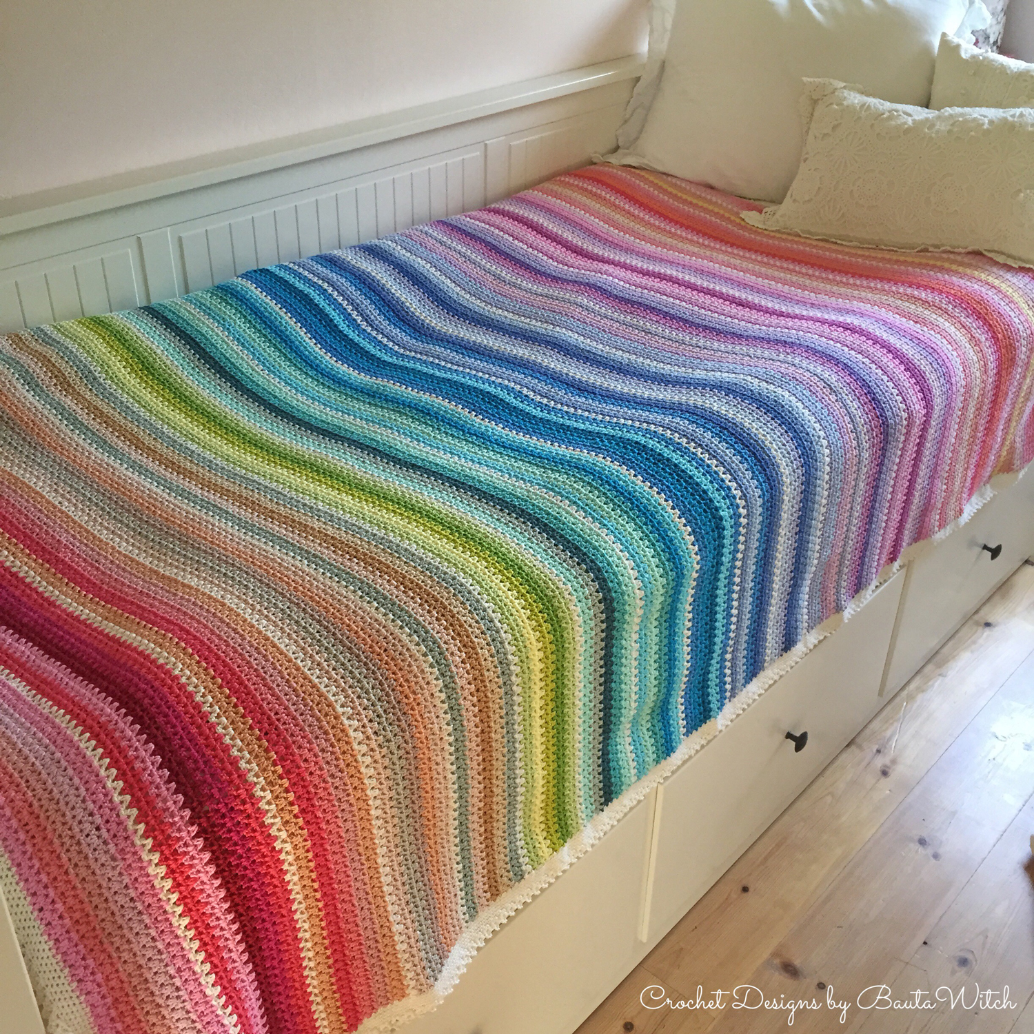 Garnpaket till V-stitchpläd, 128x170cm (53 nystan) - 4