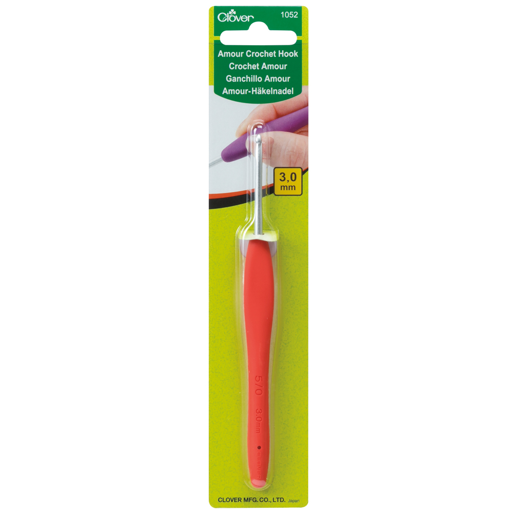 Clover Amour ergonomisk virknål 3,0 mm