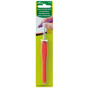 Clover Amour ergonomisk virknål 3,0 mm