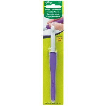 Clover Amour ergonomisk virknål 10,0 mm