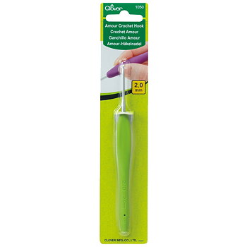 Clover Amour ergonomisk virknål 2,0 mm