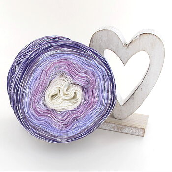 LoLa YarnCake Glitter, Purple Wedding (750 m)