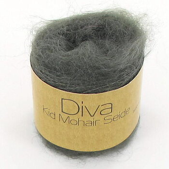 Diva Kid Mohair & Mullbärssilke, khaki