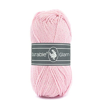 Glittergarnet Glam - ljusrosa
