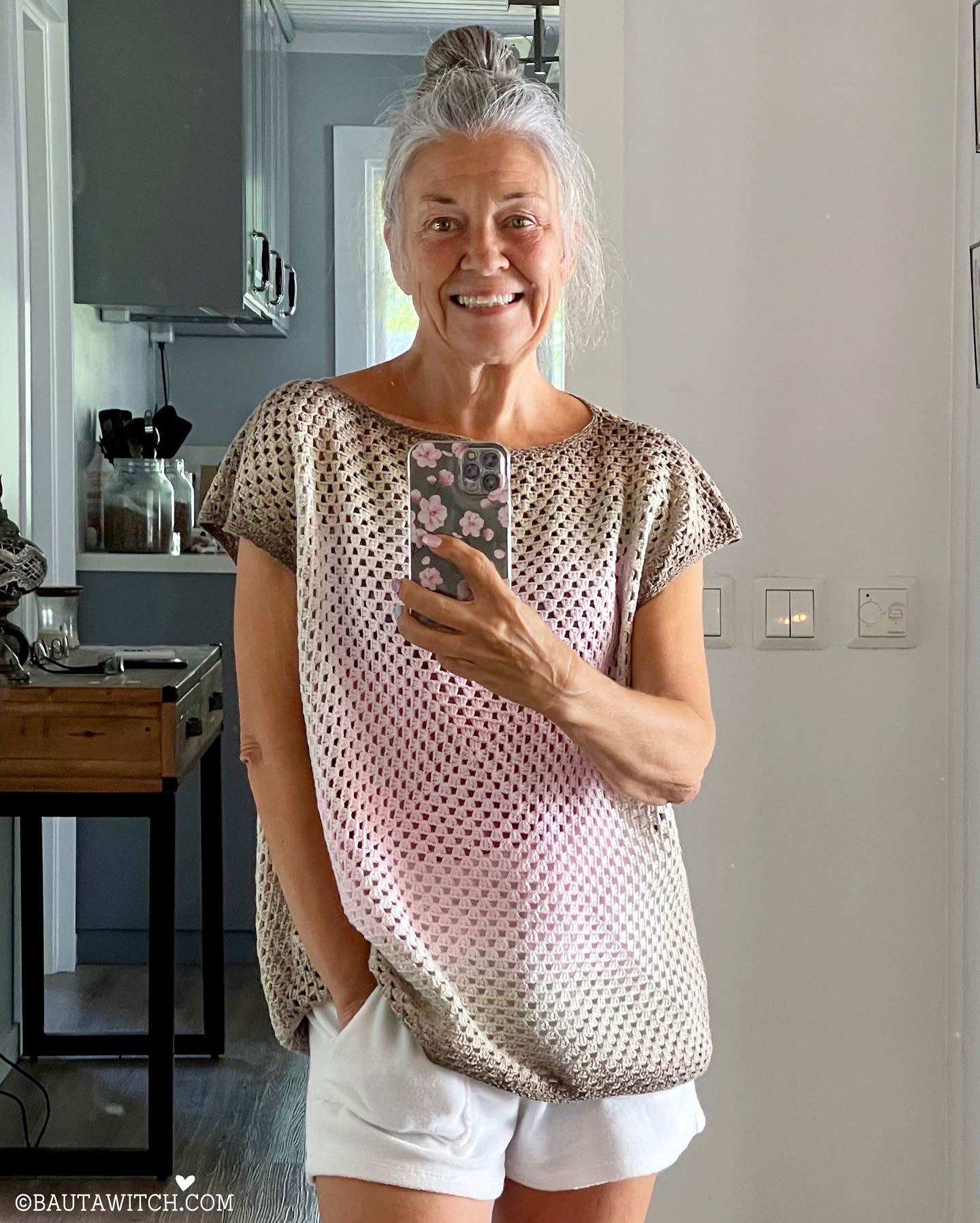 Garnpaket till Oversized topp, S/M, Sanddyner