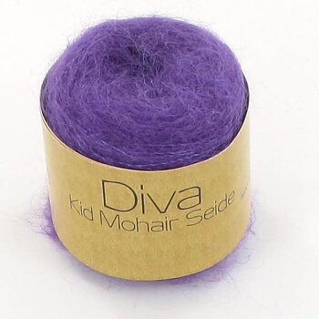 Diva Kid Mohair & Mullbärssilke, lila