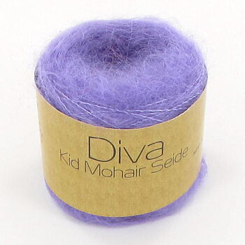 Diva Kid Mohair & Mullbärssilke, ljuslila