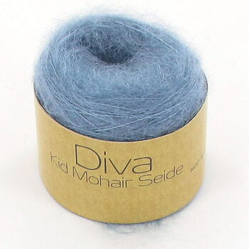 Diva Kid Mohair & Mullbärssilke, ljus petrol