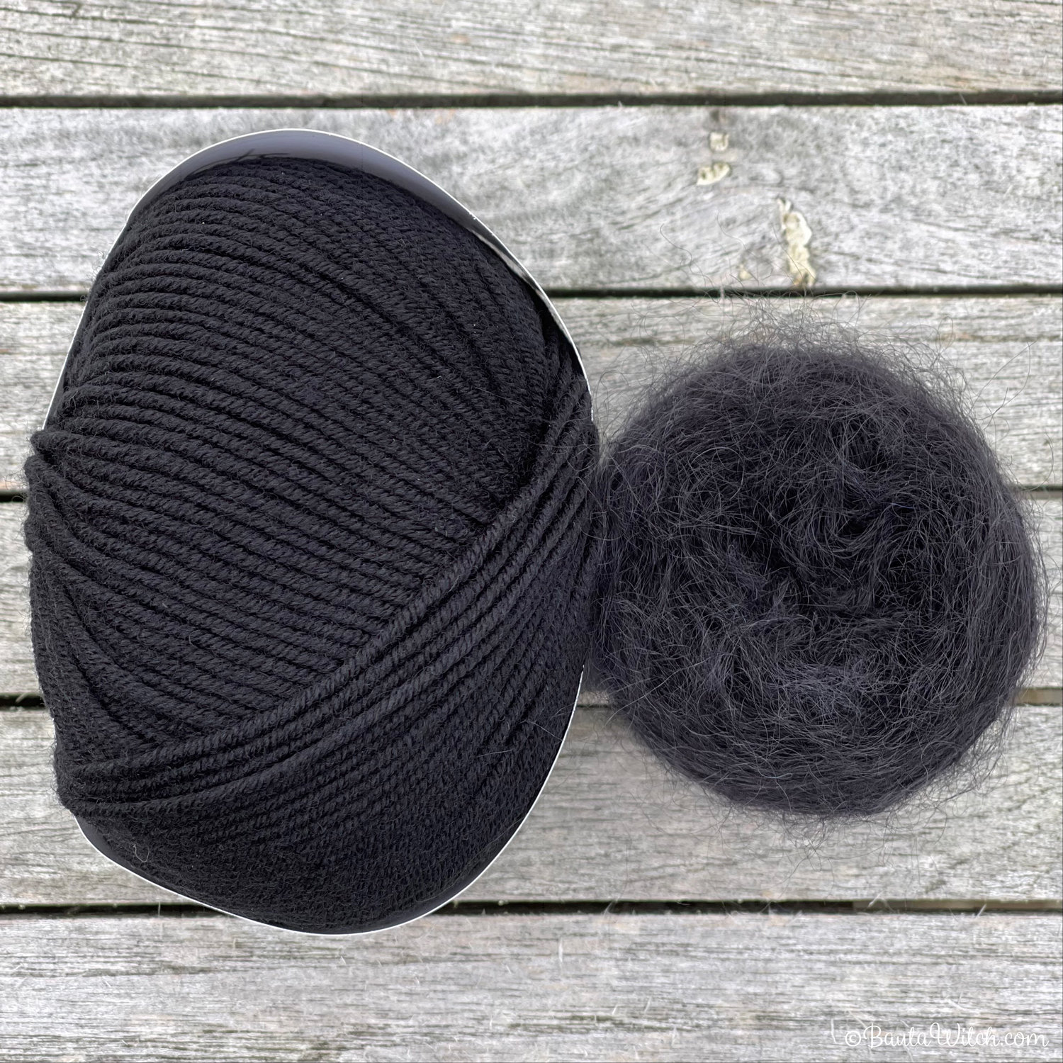Diva Kid Mohair & Mullbärssilke, svart - 3