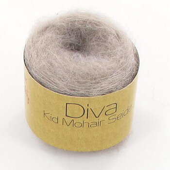 Diva Kid Mohair & Mullbärssilke, beige