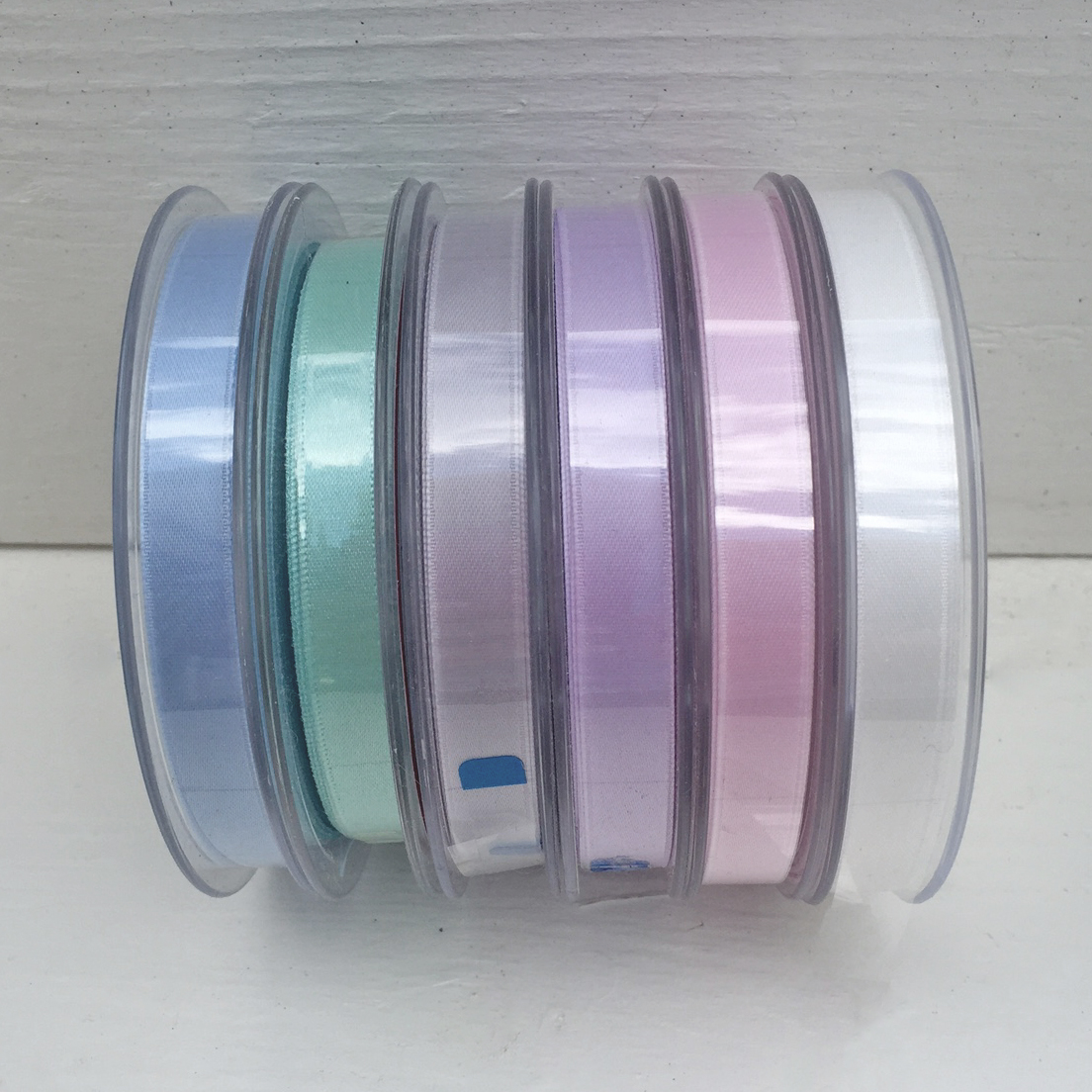 Satinband 10 mm, vitt, 150 cm långt - 2
