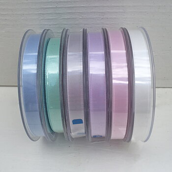 Satinband 10 mm, ljusrosa, 150 cm långt