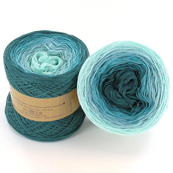 Colourful Yarn Cake 50/50, petrol dream (750 m)