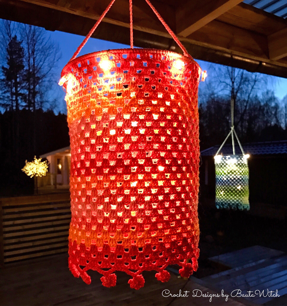 Lanterna, rosa, 20 cm i ∅ - 2