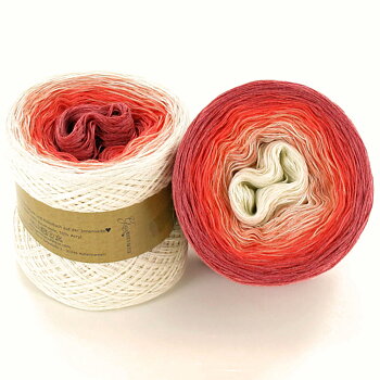 Colourful Yarn Cake 50/50, corals and shells (750 m)