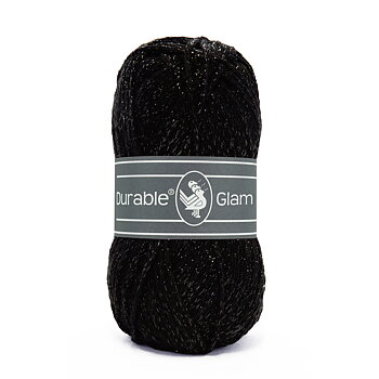 Glittergarnet Glam - svart