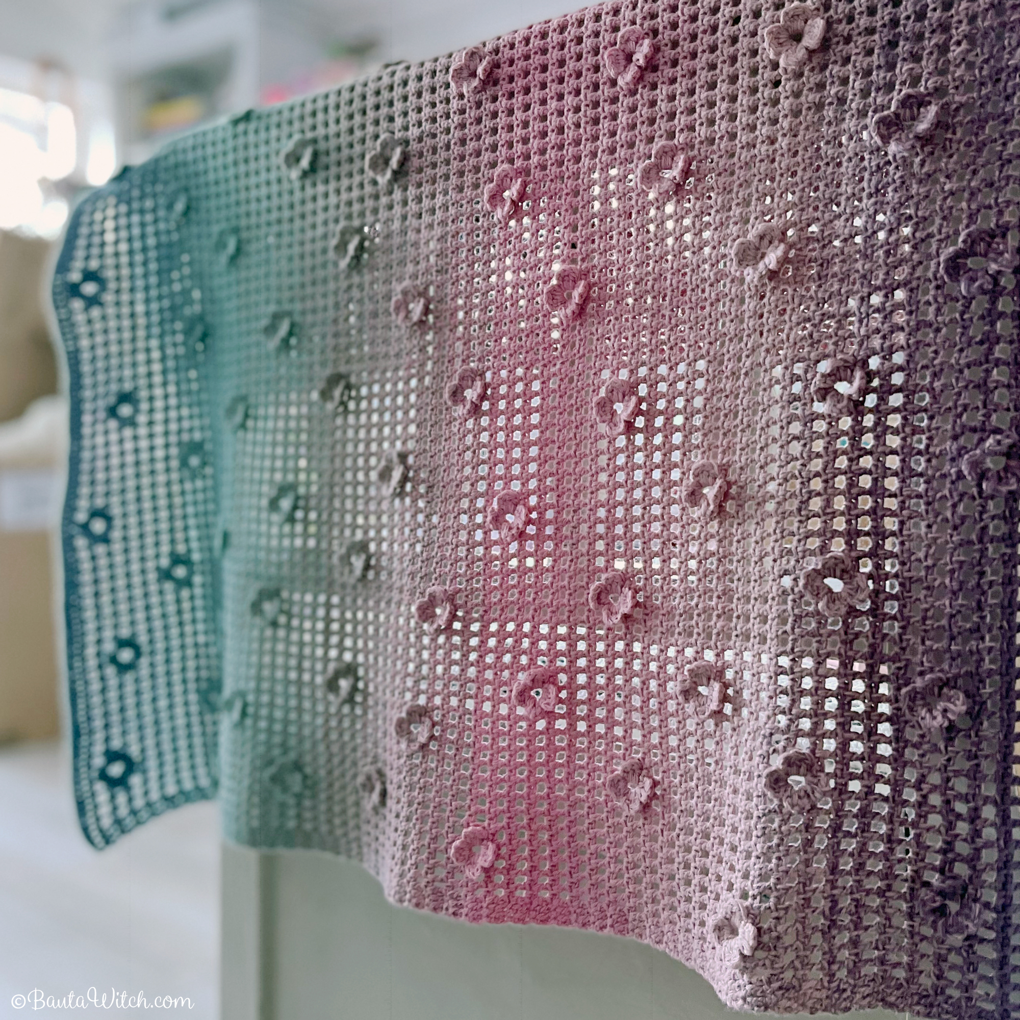 YarnCake till Blommande gallerfilt till baby   - 3