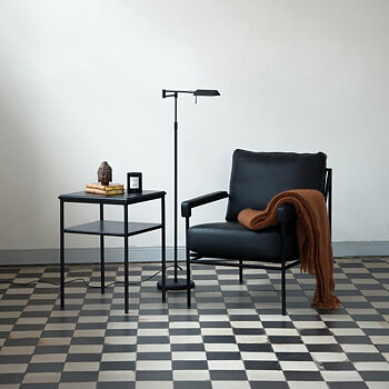 Fåtölj Seventy Five Läder Black