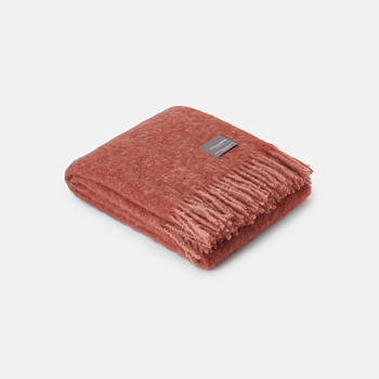  Pläd Mohair Mellow Rose &Brick Melange