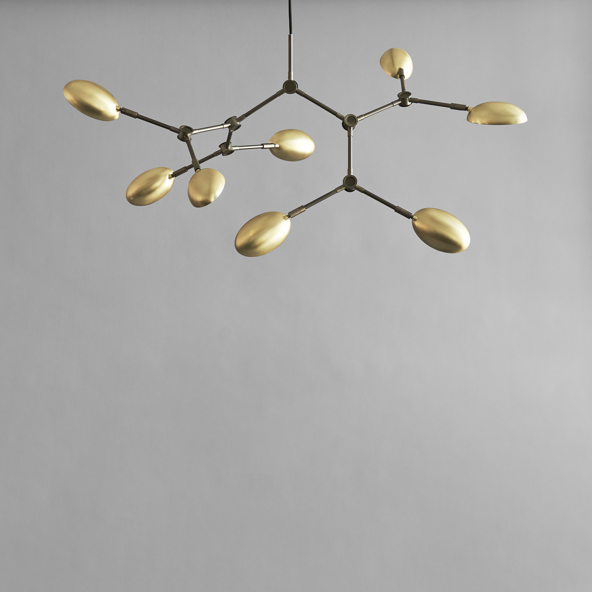 Taklampa Drop Chandelier Brass mini