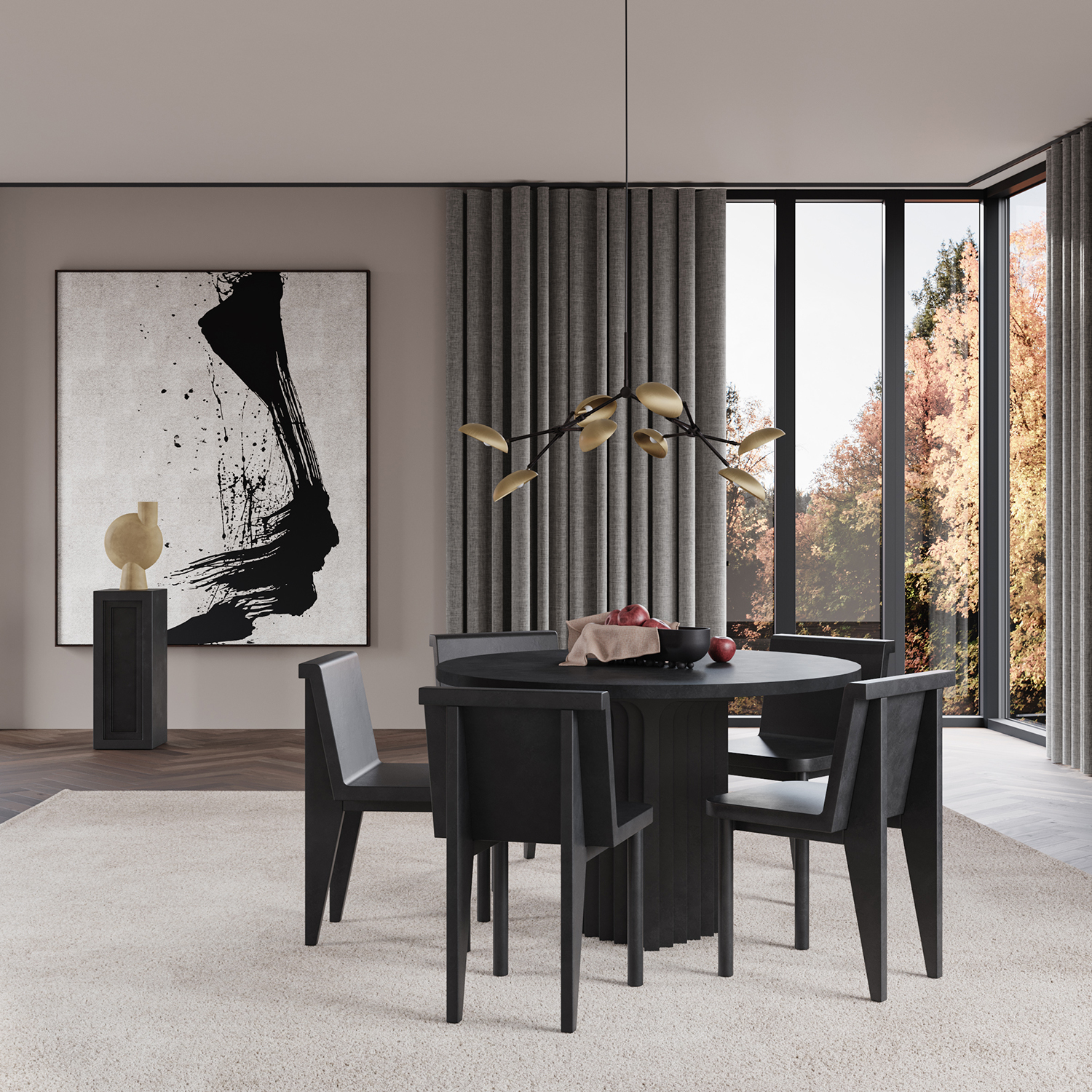 Taklampa Drop Chandelier Brass mini - 3