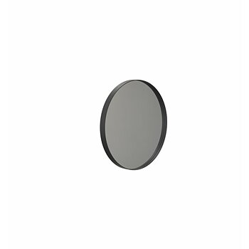 Spegel matt svart - Ø 60 cm