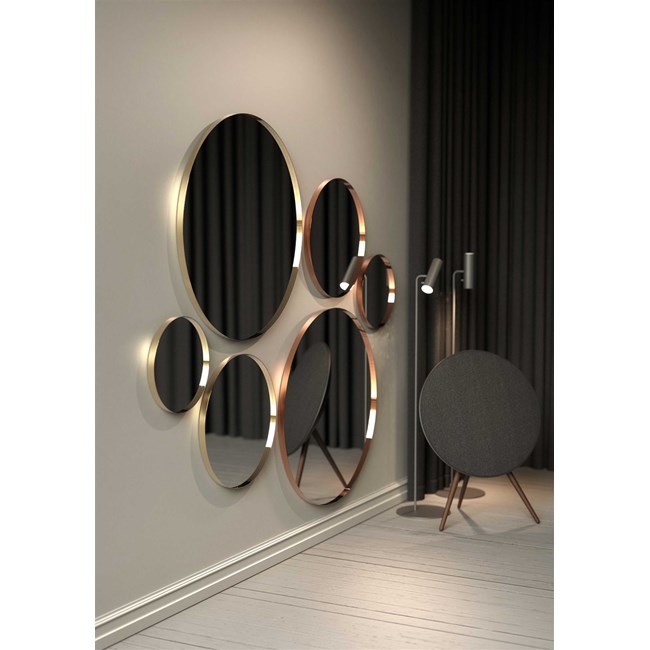 Spegel polerat guld - Ø 80 cm - 3