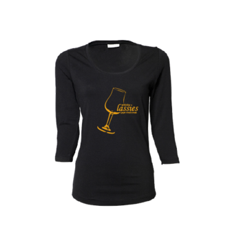 Lassie 3/4 ärm T-shirt Svart