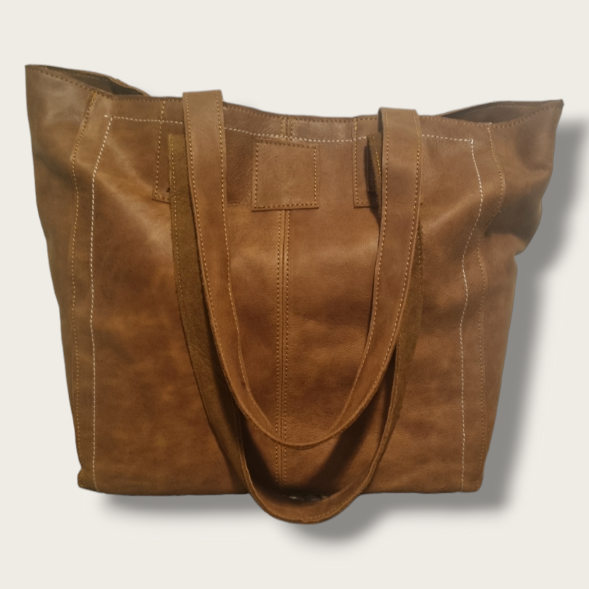 Soft leather tote