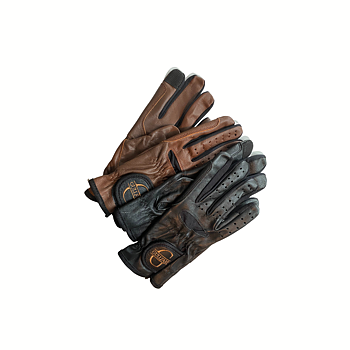 Genuine leather riding gloves