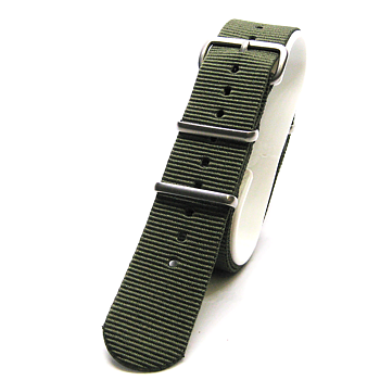 20 mm NATO-band, olivfärgat.