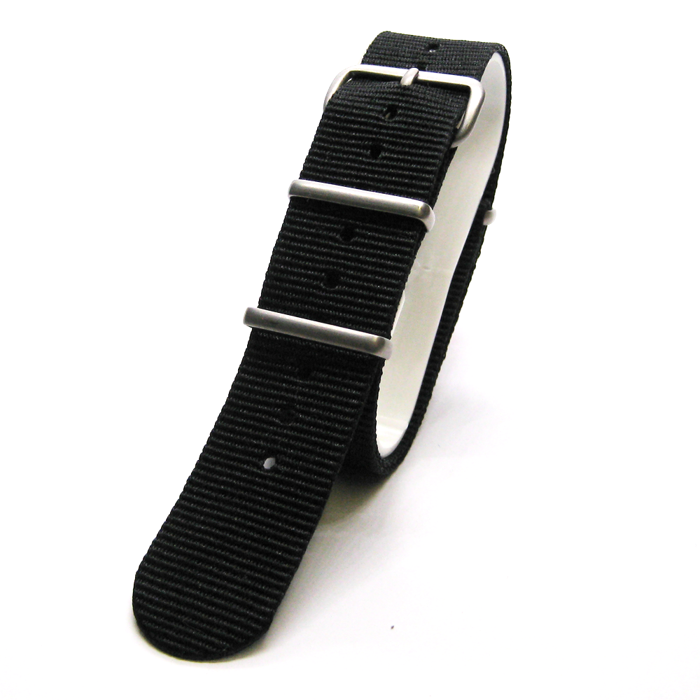 20 mm NATO-band, svart.