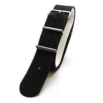 16 mm NATO-band, svart.