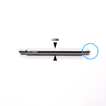 Bandstift 19 mm x 1.5 mm. Korta tappar. 10-pack (5 par)